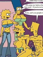 Bart Simpson, Marge Simpson, Lisa Simpson, Maggie Simpson from The Simpsons cartoon