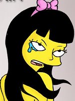 Bart Simpson, Jessica Lovejoy from The Simpsons cartoon