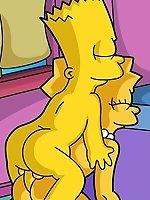 Bart Simpson, Lisa Simpson sex picture from The Simpsons cartoon