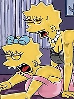 Lisa Simpson, Maggie Simpson sex picture from The Simpsons cartoon